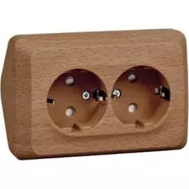 Наружная угловая розетка Systeme Electric Этюд PA16-108T