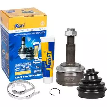Наружный шрус для а/м toyota auris/тойота аурис 1.4-1.8 (07-12), avensis/авенсис 1.6-1.8 (08-), corolla/королла 1. KRAFT