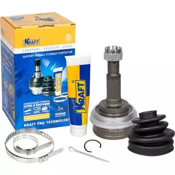 Наружный шрус для а/м toyota caldina/тойота калдина 2.0 (92-97), carina/карина 2.0 (87-97), corolla/королла 1.6-1. KRAFT