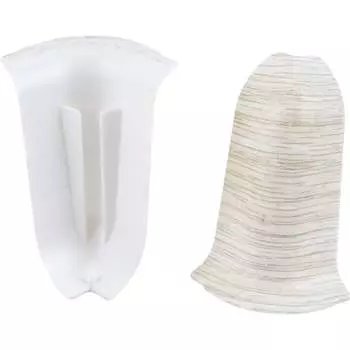 Наружный угол для плинтуса Ideal Классик К-П55-Нк-Ф2 252 ЯСН БЕЛ