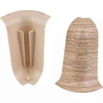 Наружный угол для плинтуса Ideal Классик К-П55-Нк-Ф2 213 дуб СЕВ