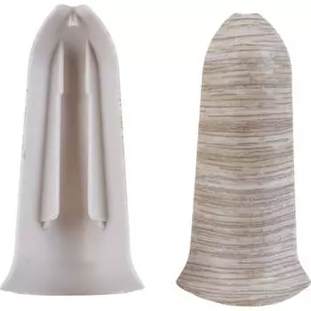 Наружный угол для плинтуса Ideal Классик К-П70-Нк-Ф2 253 ЯСН СЕР