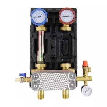 Насосная группа ROMMER RDG-1038-182501 18 пластин, без насоса в теплоизоляции RG0092MQC1SKH7