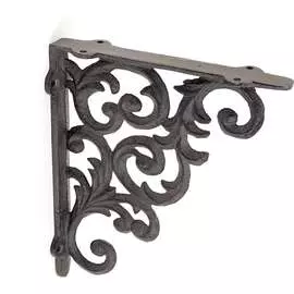 Настенная чугунная консоль для кашпо/полки ЧУДЕСНЫЙ САД
