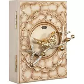 Настенная ключница BOGACHO Птичка Терра Бранч 73001/кремовый