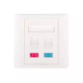 Настенная лицевая панель NETLAN EC-FP-2KJ-WT-10