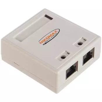 Экранированная настенная розетка NIKOMAX