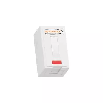 Настенная розетка NIKOMAX NMC-WO1SD2-FT-ST-WT