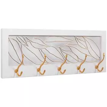 Настенная вешалка для одежды и полотенец BOGACHO Арт 14787/БлГолд