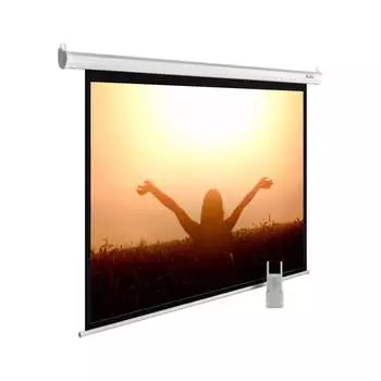 Настенно-потолочный рулонный моторизированный экран Cactus