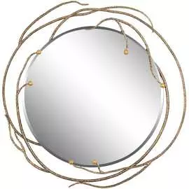 Настенное зеркало BOGACHO Calipso 79044/бронзовый