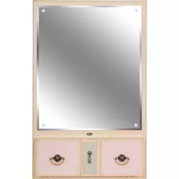 Настенное зеркало BOGACHO Пандора 71177/кремовый/акварель