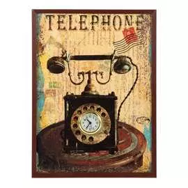 Настенные часы-коллаж русские подарки 26x4x36см 184336