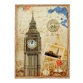 Настенные часы-коллаж русские подарки 36x26x4см 184337
