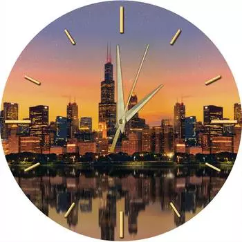 Настенные часы ООО Оптион ЗОЛОТОЙ ЗАКАТ 82923