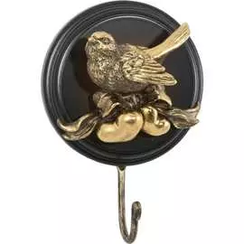 Настенный крючок BOGACHO Птичка Терра Нежность 75088/бронзовый