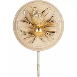 Настенный крючок BOGACHO Птичка Зарничка Дримс 75097/кремовый