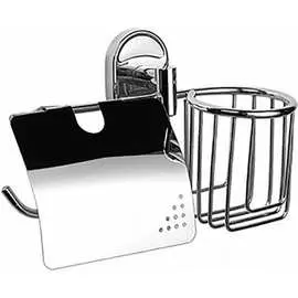 Настенный металлический держатель для туалетной бумаги и освежителя воздуха Haiba 541172