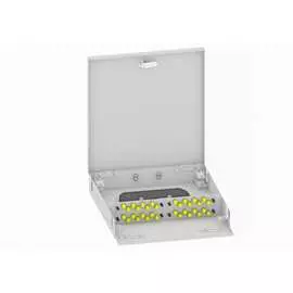 Настенный многомодовый укомплектованный оптический кросс TopLan КРН-Top-32ST/U-OM2-GY