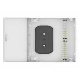 Настенный многомодовый укомплектованный оптический кросс TopLan КРН-Top-24LC/U-OM2-GY