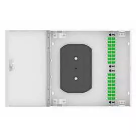 Настенный одномодовый укомплектованный оптический кросс TopLan КРН-Top-32LC/A-OS2-GY