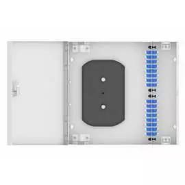 Настенный одномодовый укомплектованный оптический кросс TopLan КРН-Top-32LC/U-OS2-GY