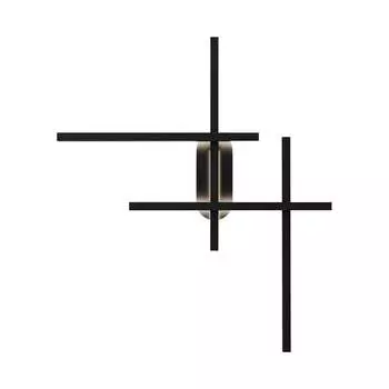 Настенный светильник (бра) MAYTONI Halo Алюминий Черный MOD248WL-L24BK