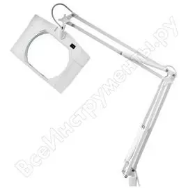 Квадратная настольная лупа на струбцине REXANT 31-0101