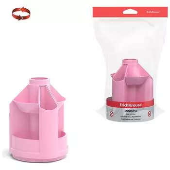 Настольная пластиковая вращающаяся подставка ErichKrause Mini Desk, Pastel 51470