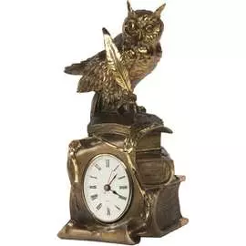 Настольные часы BOGACHO Ученый филин 41043/бронзовый
