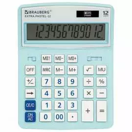 Настольный калькулятор BRAUBERG EXTRA PASTEL-12-LB 250486