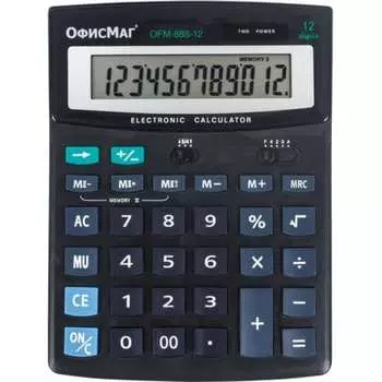 Настольный калькулятор ОФИСМАГ Ofm-888-12 250224