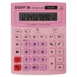 Настольный калькулятор Staff STF-888-12-PK 250452