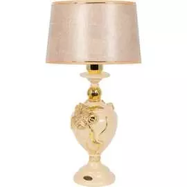 Настольный светильник BOGACHO Флер де Лис СБ-180/АС/Тюссо жемчуг