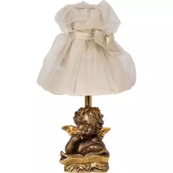 Настольный светильник BOGACHO Ангел поэт СБ-83/Б/Мадленжемчуг