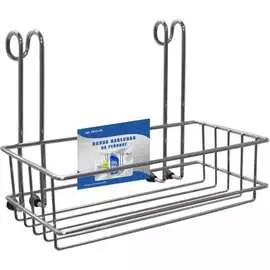 Навесная полка на рейлинг МУЛЬТИДОМ 20х10х16 см AN52-134