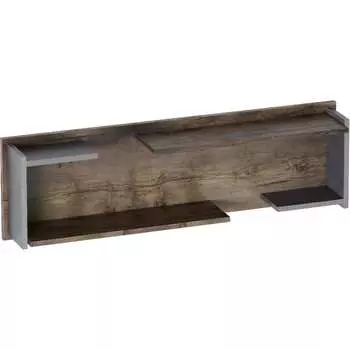 Навесная полка в гостиную Мебельград Глазго 1200 Таксония / Металл Бруклин 58692_1