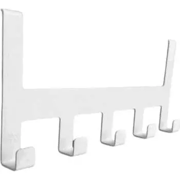 Навесная вешалка на дверь ЭЛИМЕТ Borgo 5, белая БП-00002981