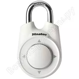 Навесной кодовый замок masterlock one белый 1500ieurdwhi