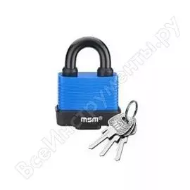 Навесной влагозащищенный наборный замок мсм tp1-40 000012533