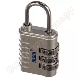 Навесной замок мсм th2 silver 000012497