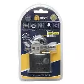 Навесной замок мсм ts1/50, блистер 000001902
