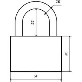 Навесной замок Стандарт