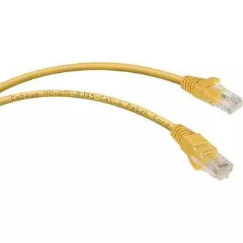 Неэкранированный патч-корд Cabeus PC-UTP-RJ45-Cat.6-0.5m-YL-LSZH