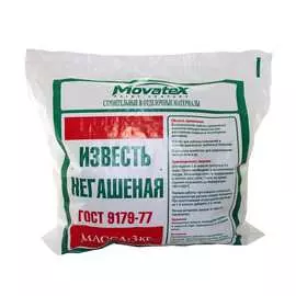 Негашеная известь Movatex Т02368