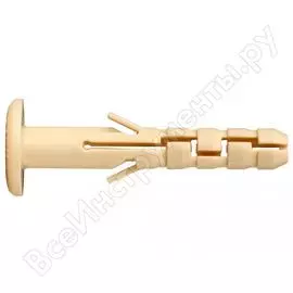 Нейлоновый дюбель ЕВРОПАРТНЕР PND-6F 6х40 (100 шт.) 86860