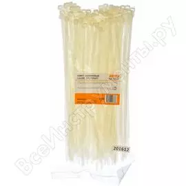 Нейлоновый хомут 3,6х200 100шт передовик 32025