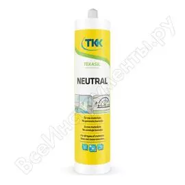 Нейтральный силиконовый герметик ткк tekasil neutral прозрачный 45612