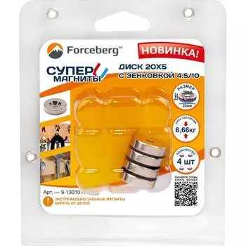 Неодимовый магнит-диск Forceberg 9-1301017-004