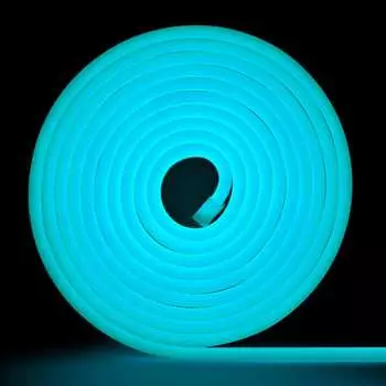 Неоновая светодиодная лента MAKSILED ML-NF-24V-0816-Ice Blue
